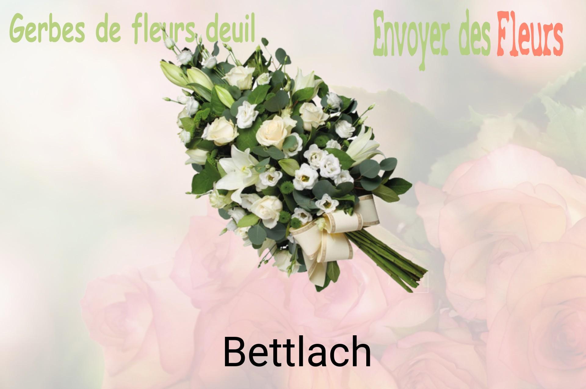 Gerbe de fleurs de deuil livrée à Bettlach